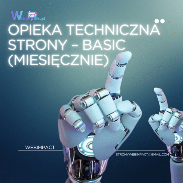 Opieka techniczna strony – BASIC (miesięcznie)