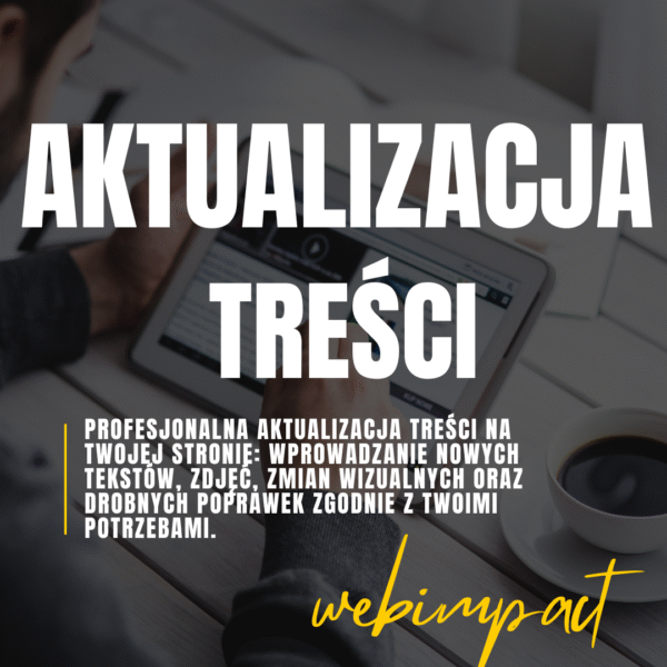 Aktualizacja treści na stronie WWW