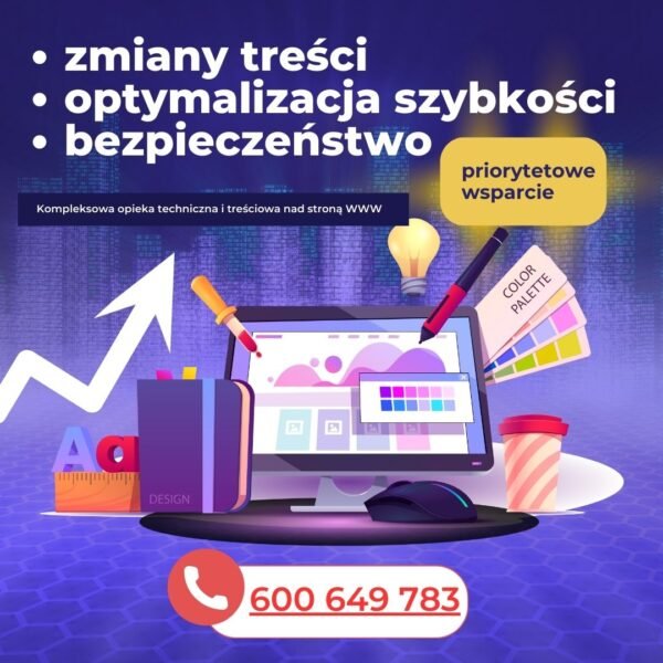 Opieka techniczna strony – PREMIUM (miesięcznie)