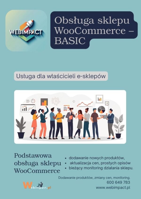 Obsługa sklepu WooCommerce – BASIC (miesięcznie)