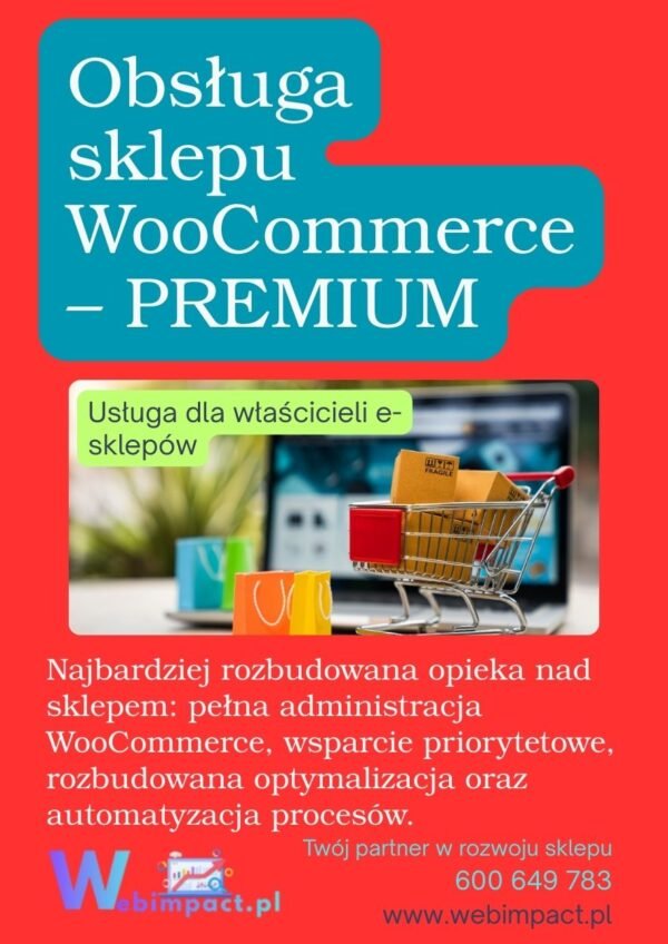 Obsługa sklepu WooCommerce – PREMIUM (miesięcznie)