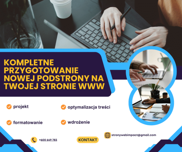 Dodanie nowej podstrony